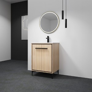 Single Sink Bathroom Vanity, With 2 Soft Closing Doors, Bathroom Vanity With Top Sink, Modern Bathroom Storage Cabinet - 1 of 4