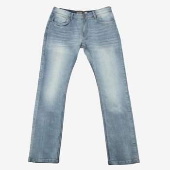 CULTURA Men's Modern Fit Clean Denim Jeans