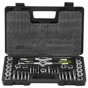 VEVOR Tap and Die Set, 40-Piece Include Metric Size M3 to M12, Bearing Steel Taps and Dies - 1 of 4