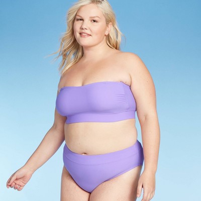 plus size bandeau top swimsuits