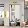 Lyngins Contemporary Full Length Mirror, Full Body Mirror with Manufactured Wood Frame, (Wall-Mount/Paste/Lean) | Floor Mirror for Bedroom/Salon - 2 of 4