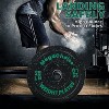 Crumb Rubber Bumper Plates Set (10-45 lbs), 2-inch Weight Plates - Color Coded, Shock Absorbing for Home Gym & Weightlifting - 2 of 4