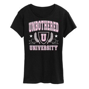 Women's - Instant Message - Unbothered University Short Sleeve Graphic T-Shirt - 1 of 4