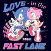 Junior's Sonic the Hedgehog Pink And Blue In The Fast Lane T-Shirt - 2 of 4