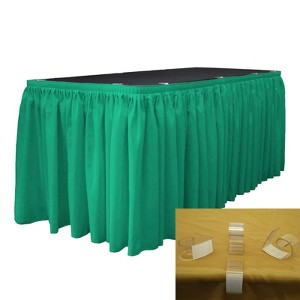 Slickblue Polyester Poplin Table Skirt with L-Clips - 1 of 1