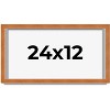 PosterPalooza | Panoramic Classic Brown Picture Frame - UV Acrylic, Foam Board Backing, Hanging Hardware - 2 of 4