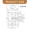 20" Bathroom Vanity Cabinet with Ceramic Sink Top Set,Freestanding, Two-Tier Storage Rack, Soft Closing Door - Leovsnove - 4 of 4