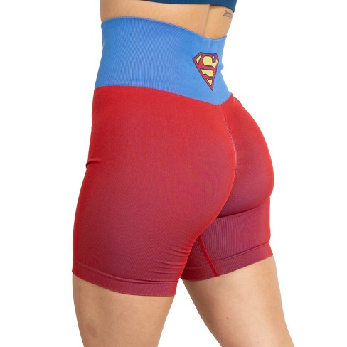 Superman Biker Shorts For Women Seamless Scrunch Short Gym Yoga Running  Fitness By Maxxim X-large : Target