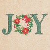 Linum Home Textiles Christmas Joy - Embroidered Luxury 100% Turkish Cotton Hand Towels (Set of 2) - 3 of 3