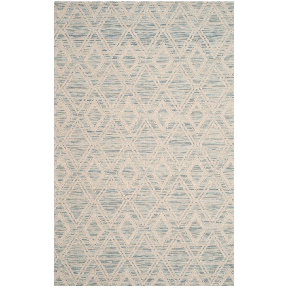 3'x5' Ila Geometric Area Rug Light Blue/Ivory - Safavieh