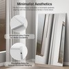 Dovelina Modern Rectangular Aluminium Fine Edge Black Hanging Mirror Decorative Wall Mirror - 3 of 4