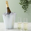 Juvale 6-Pack Large Galvanized Bucket for Party - Metal Tin Ice Pail with Handles for Beer, Wine, Champagne (100 oz, 7 Inch) - 2 of 4