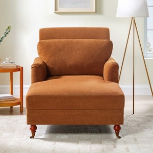 VANOMi 37.8’’W Modern Upholstered Chaise Lounge - 1 of 4