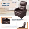 Power Recliner Chair, Home Theater Seating with Heat and Massage,Adjustable Electric Recliner Ergonomic PU Leather Single Sofa for Living Room - 2 of 4