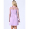 Allegra K Women's Heart Mesh Sheer Long Sleeve Gothic Cocktail Skater Party Dress - 4 of 4