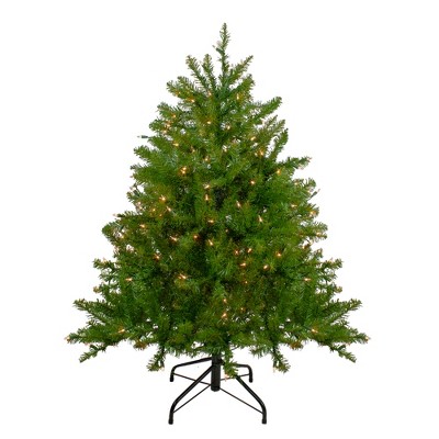 Northlight 4' Pre-Lit Northern Pine Full Artificial Christmas Tree - Clear Lights