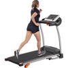 1.5HP Electric Adjustable Compact Folding Treadmill with Equipment Holder, Pulse Sensor and 3 Levels of Incline - ModernLuxe - 2 of 4
