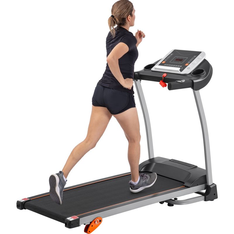 1.5HP Electric Adjustable Compact Folding Treadmill with Equipment Holder, Pulse Sensor and 3 Levels of Incline - ModernLuxe, 2 of 12