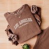 Simply Sage Market Embroidered Los Angeles CA Lightweight Garment Dyed Sweatshirt - 3 of 4