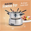 Nostalgia 6-Cup Stainless Steel Electric Fondue Pot with Temperature Control - 2 of 4