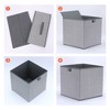 Unique Bargains Collapsible Storage Bin with 2 Handles for Organizing Clothes Blankets 1 Pc - 3 of 4