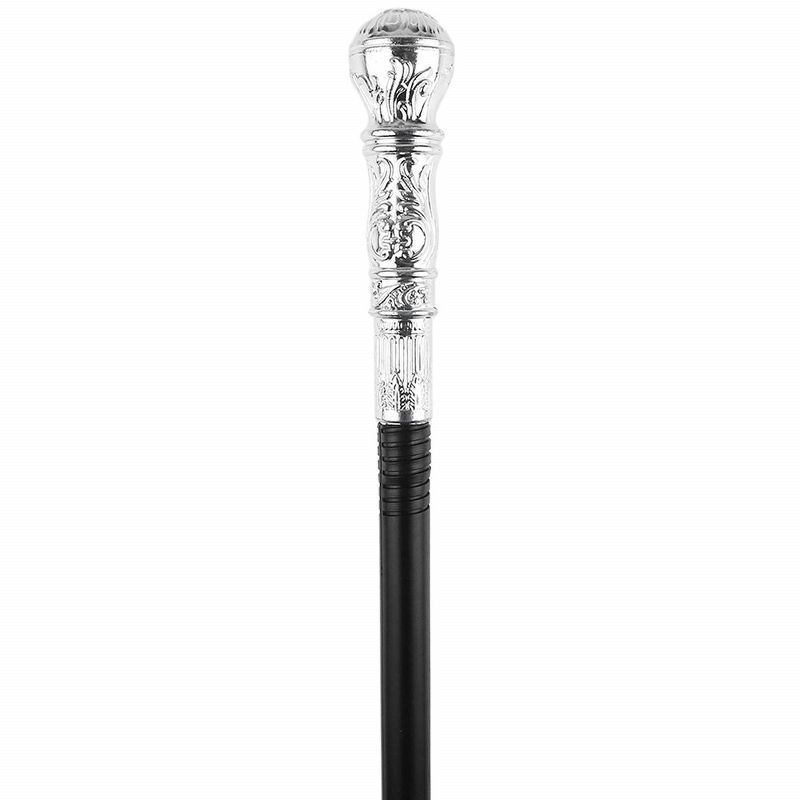 Skeleteen Costume Walking Cane - Silver - 32 in., 1 of 5
