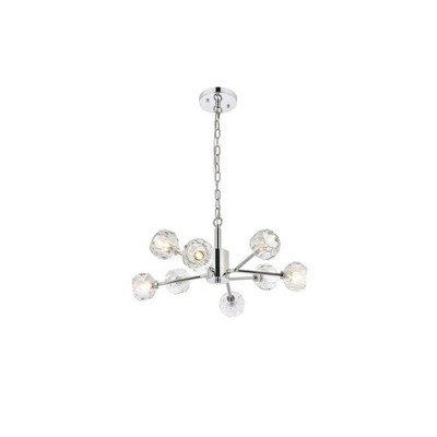 Elegant Lighting Graham 8 - Light Pendant in  Chrome