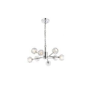 Elegant Lighting Graham 8 - Light Pendant in  Chrome - 1 of 4