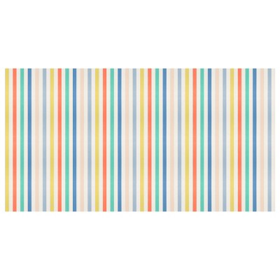 Meri Meri Multicolor Striped Paper Tablecloth
