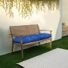 Sunbrella Tufted Outdoor Bench Cushion - Sorra Home - 2 of 3