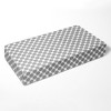 Bacati - Ikat Gray Dots Muslin 100 percent Cotton Universal Baby US Standard Crib or Toddler Bed Fitted Sheet - 2 of 4