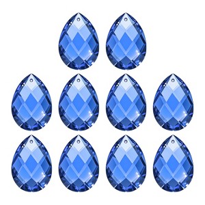 Unique Bargains DIY Hanging Grid K9 Crystal Pendant Teardrop beads 10 Pcs - 1 of 4
