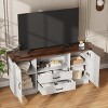 TV Stand for 65 Inch TV, 58.3" TV Media Console, Wooden Storage Cabinet TV Table - 3 of 4