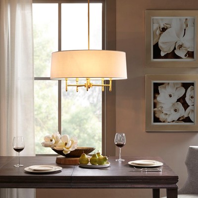 Modern Hanging Ceiling Lamps Luxury Hanging Pendant Ceiling Lights 5-Light Drum Shade Chandelier Contemporary Pendant Light For Bedroom Living Room