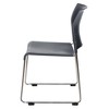 Hampden Furnishings 4pk Jody Collection Plastic Stack Chair Charcoal: Set of 4, No Assembly, Polypropylene, Steel Frame - 4 of 4