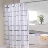 Geometric Print Bath Curtains with Hooks Stall Shower Curtains for Bathroom,Machine Washable Shower Curtain - 2 of 4