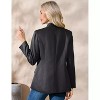 Coolmee Womens Casual Blazers Open Front Long Sleeve Lapel Collar Work Office Suit Jackets Blazer with Pockets - 2 of 3