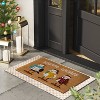 1'6"x2'6" Christmas Bundled Birds Coir Doormat White - Wondershop™: Outdoor Rectangle, Medium Pile, Natural Fiber - 2 of 4