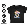 Women's Betty Boop Welcome Las Vegas Cap Sleeve Baby Rib Crop Top - 4 of 4