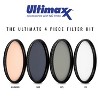 4 Piece 95mm Multi Coated HD Filter Kit (UV, CPL, Warming, ND9) by ULTIMAXX - 2 of 2