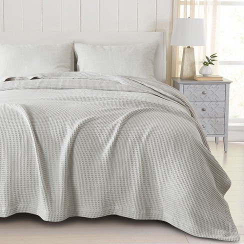 Market & Place 100% Cotton Waffle Weave Bed Blanket : Target