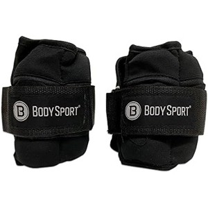 BodySport 1lb - 10lb Adjustable Wrist and Ankle Cuff Weights Pair for Yoga, Dance, Running, Cardio, Aerobics, Toning and Physical Therapy - 1 of 4