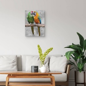 Masterpiece Art Gallery 18"x24" Parrot Kiss Wall Art - 1 of 4