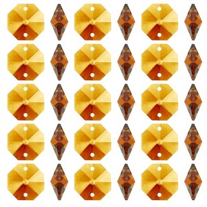 Unique Bargains Hanging Ornament DIY Craft Prisms 2 Holes Octagon Suncatchers 0.55" 100 Pcs - 1 of 4