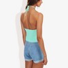 Anna-Kaci Women's Ribbed Halter Neck Tank Top with Slim Fit and Comfortable Stretch - 4 of 4