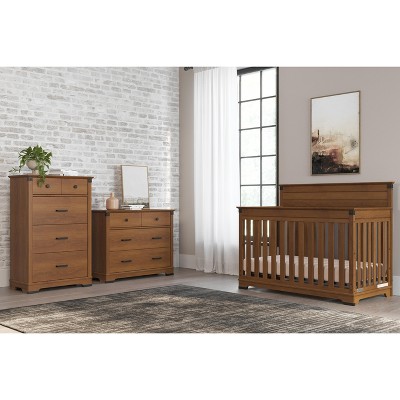 Child Craft Redmond 4-Piece Nursery Set, Includes 4-in-1 Convertible Crib, Dresser, Changing Topper, and Chest