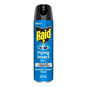 Raid Flying Insect Killer Outdoor Bug Spray - Fresh - 18oz - 1 of 4