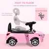 Vynxaria  Kids Ride On Push Car,Blance Bike, Foot-to-Floor Walking Sliding Toy Car for Toddler with Working Horn, Music, Headlights and Storage, Pink - 4 of 4