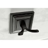 5pc Serano Bathroom Accessory Set Black - Kingston Brass: Includes Towel Bar, Tissue Holder, Hook - 4 of 4