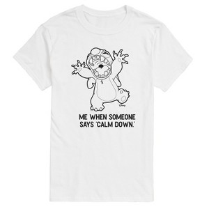 Men's - Disney - Calm Down Short Sleeve Graphic T-Shirt - 1 of 4